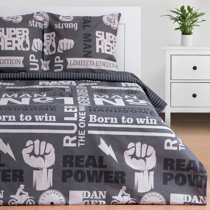 

Постельное белье "Этель" 2 сп Super man 175*215 см, 200*220 см, 70*70 см -2 шт