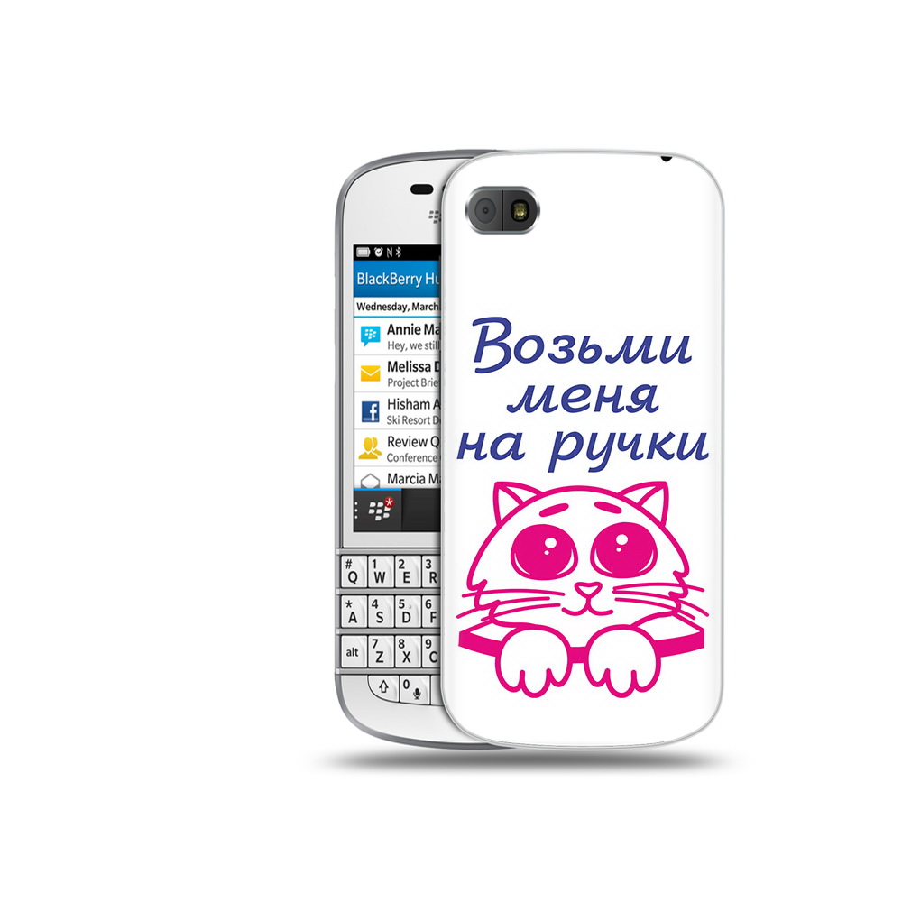 

Чехол MyPads Tocco для BlackBerry Q10 мяу, Прозрачный, Tocco