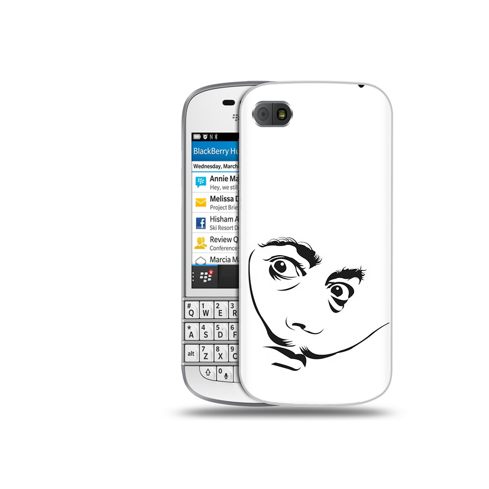 

Чехол MyPads Tocco для BlackBerry Q10 мужчина с длинными усами, Прозрачный, Tocco