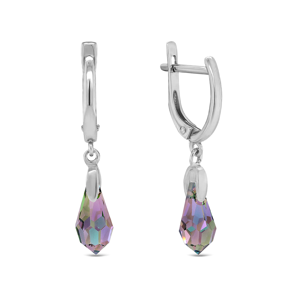 

Серьги из серебра с кристаллом ювелирным ЯХОНТ Ювелирный 2699853, 2699853