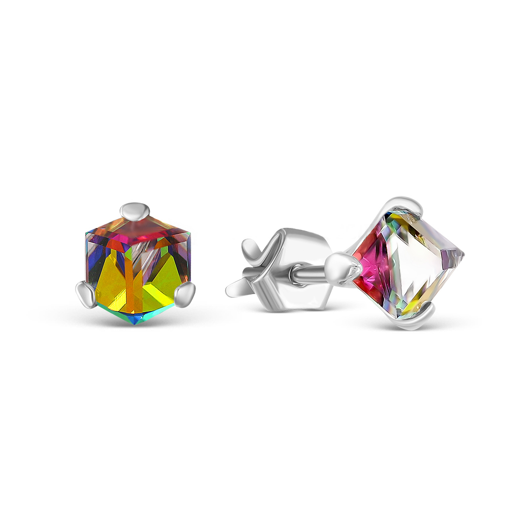 

Серьги из серебра с кристаллом ювелирным ЯХОНТ Ювелирный 2699799, 2699799