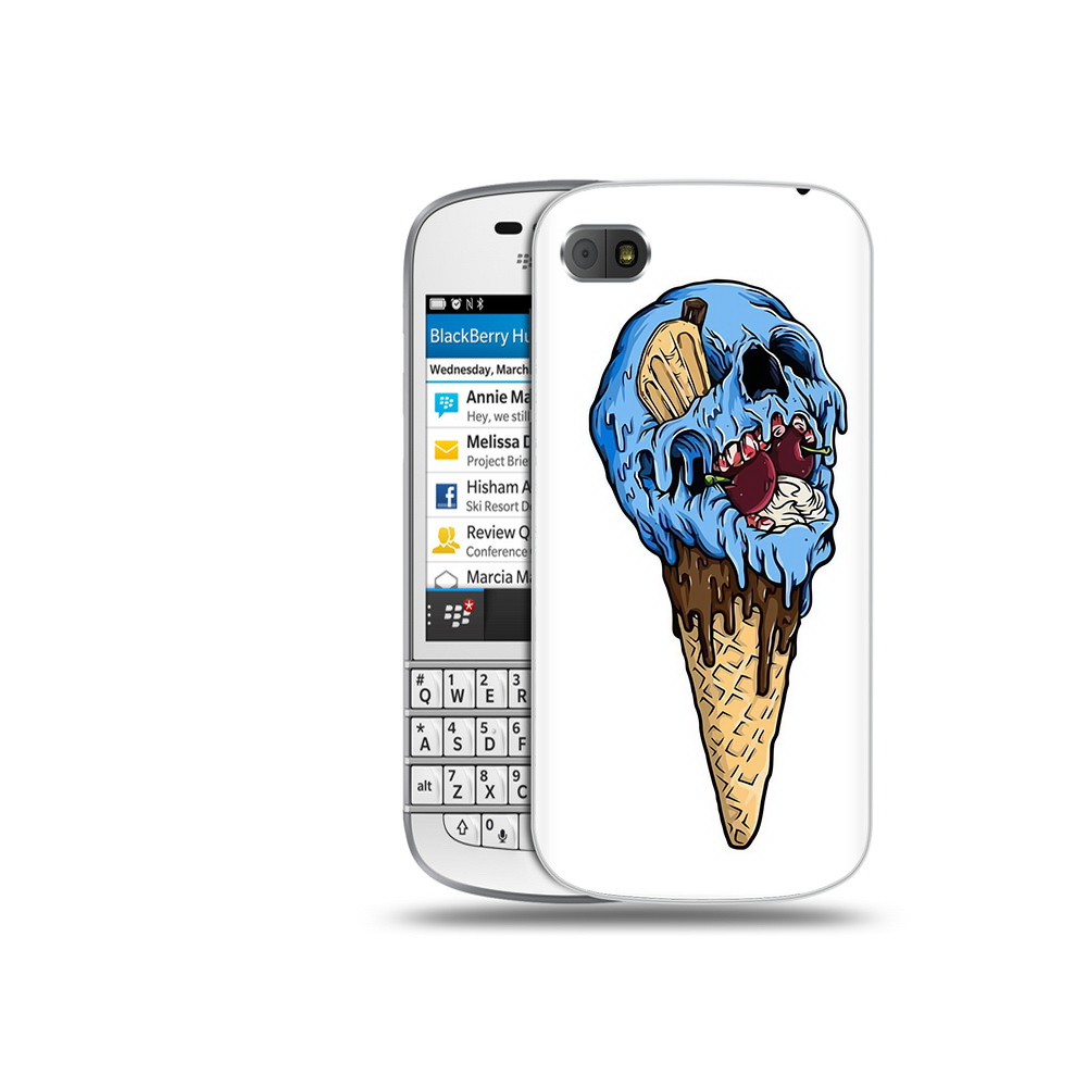 

Чехол MyPads Tocco для BlackBerry Q10 мороженное череп, Прозрачный, Tocco