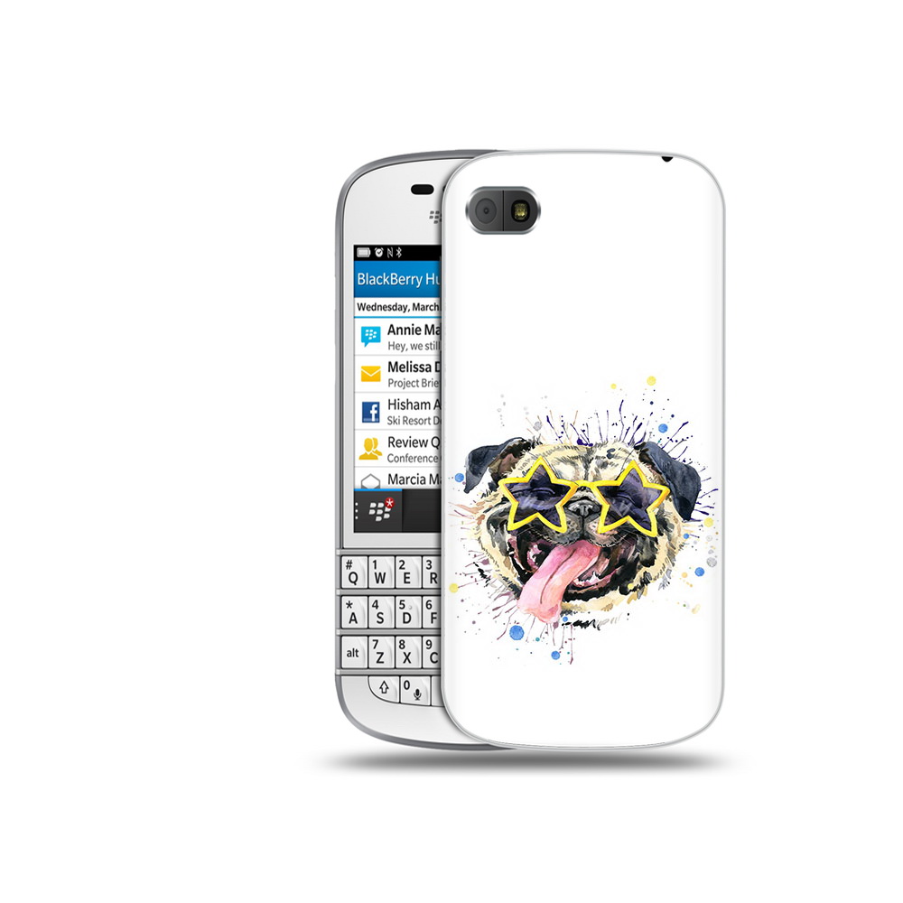 

Чехол MyPads Tocco для BlackBerry Q10 мопс боксер, Прозрачный, Tocco