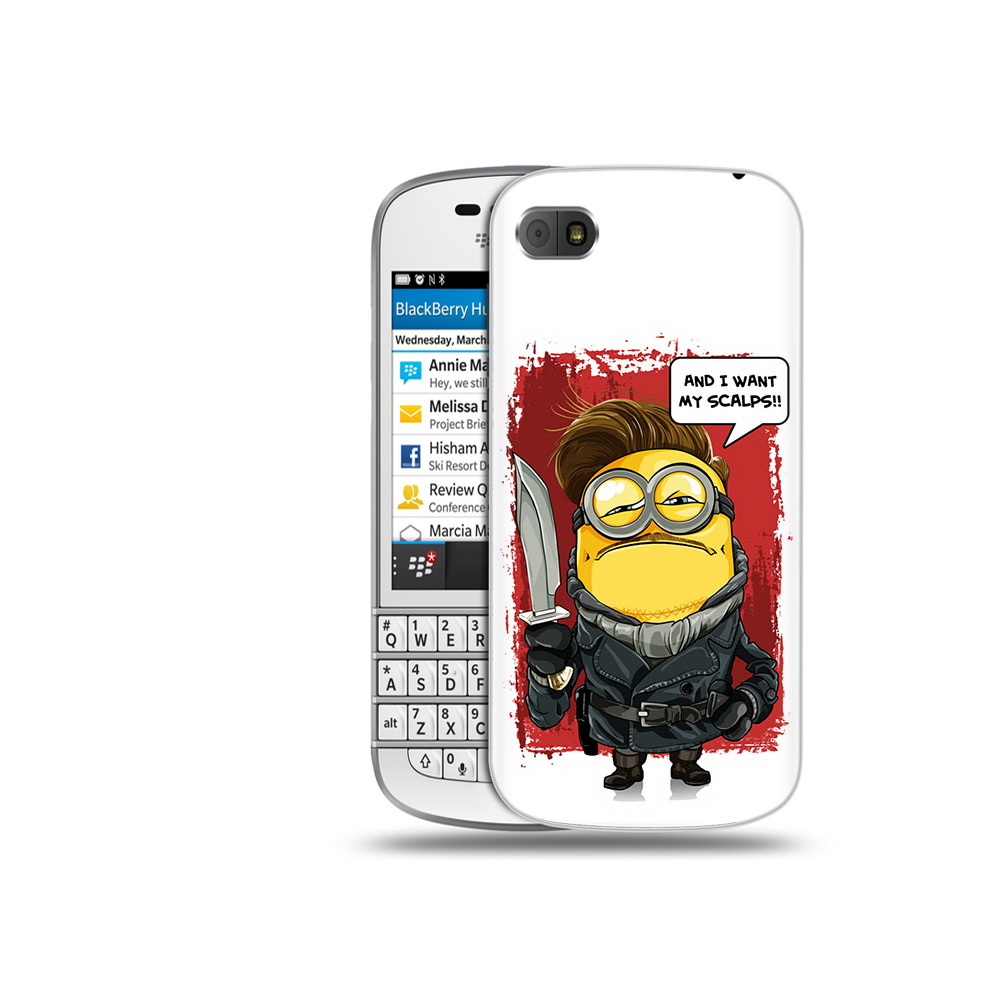 

Чехол MyPads Tocco для BlackBerry Q10 миньон убийца, Прозрачный, Tocco