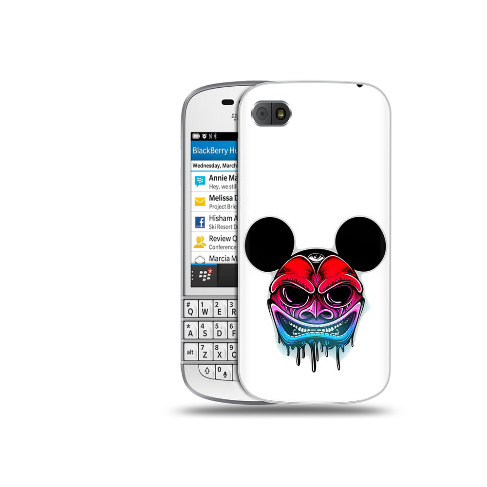 

Чехол MyPads Tocco для BlackBerry Q10 микки в маске, Прозрачный, Tocco