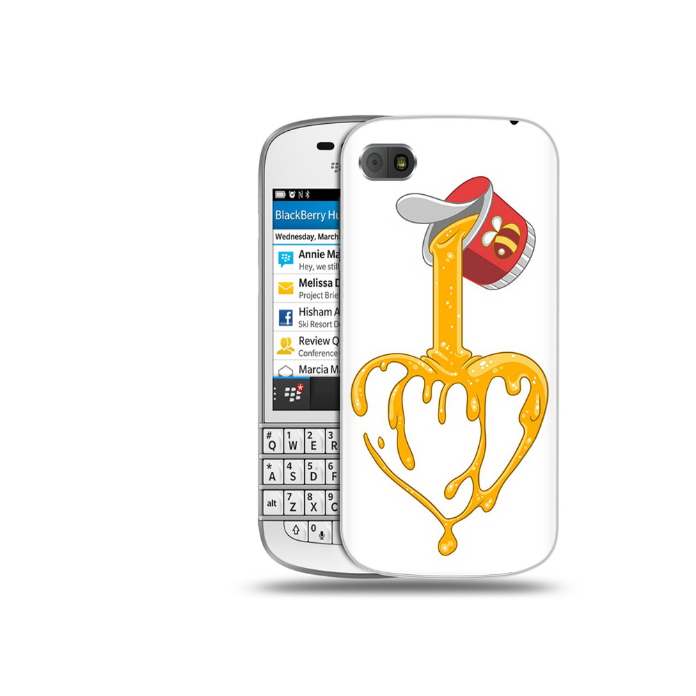 

Чехол MyPads Tocco для BlackBerry Q10 медовое сердце, Прозрачный, Tocco