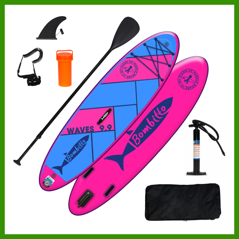 

SUP-борд Bombitto Standart Waves 9.9 300x77x15 см, до 190кг, Розовый, Waves9.9