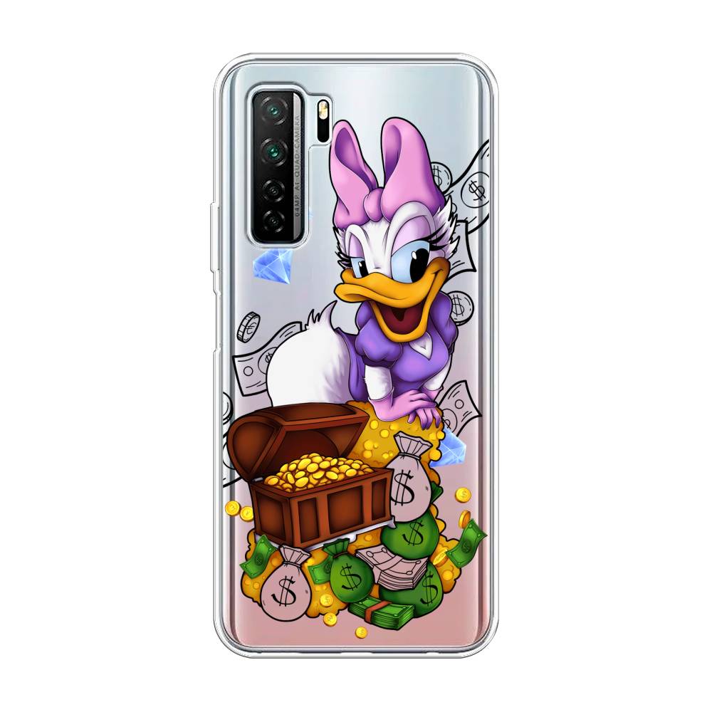 

Чехол на Huawei P40 Lite 5G/Nova 7 SE/Honor 30S Global "Rich Daisy Duck", Коричневый;белый;фиолетовый, 6103050-6