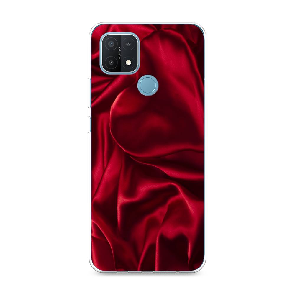

Чехол Awog на Oppo A15/A15s "Текстура красный шелк", Разноцветный, 255650-3