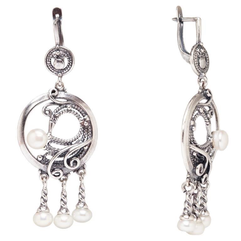 

Серьги из бижутерного сплава с жемчугом Хорошие Вещи 3627-103, 3627-103