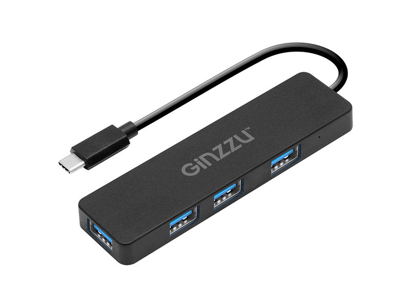 

Разветвитель для компьютера Ginzzu GR-791UB (GR-791UB Type C 4xUSB 3.0), GR-791UB