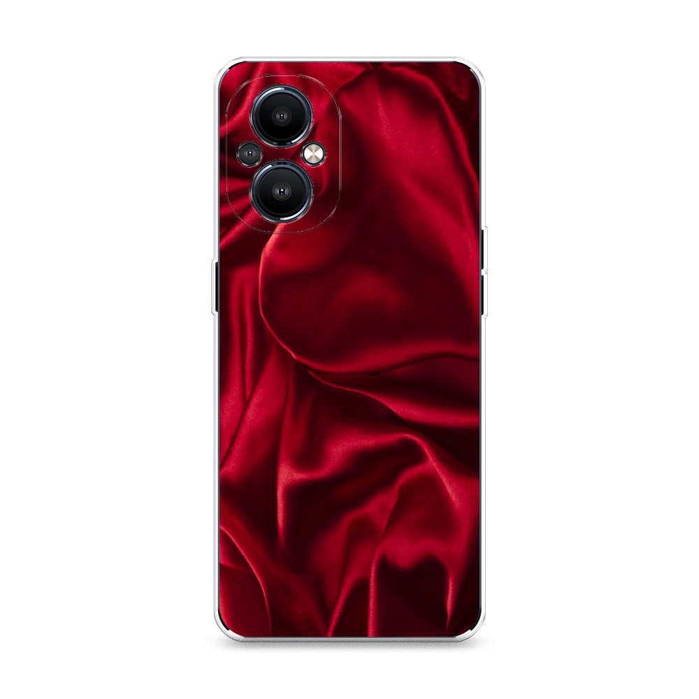 фото Силиконовый чехол "текстура красный шелк" на oneplus nord n20 5g awog