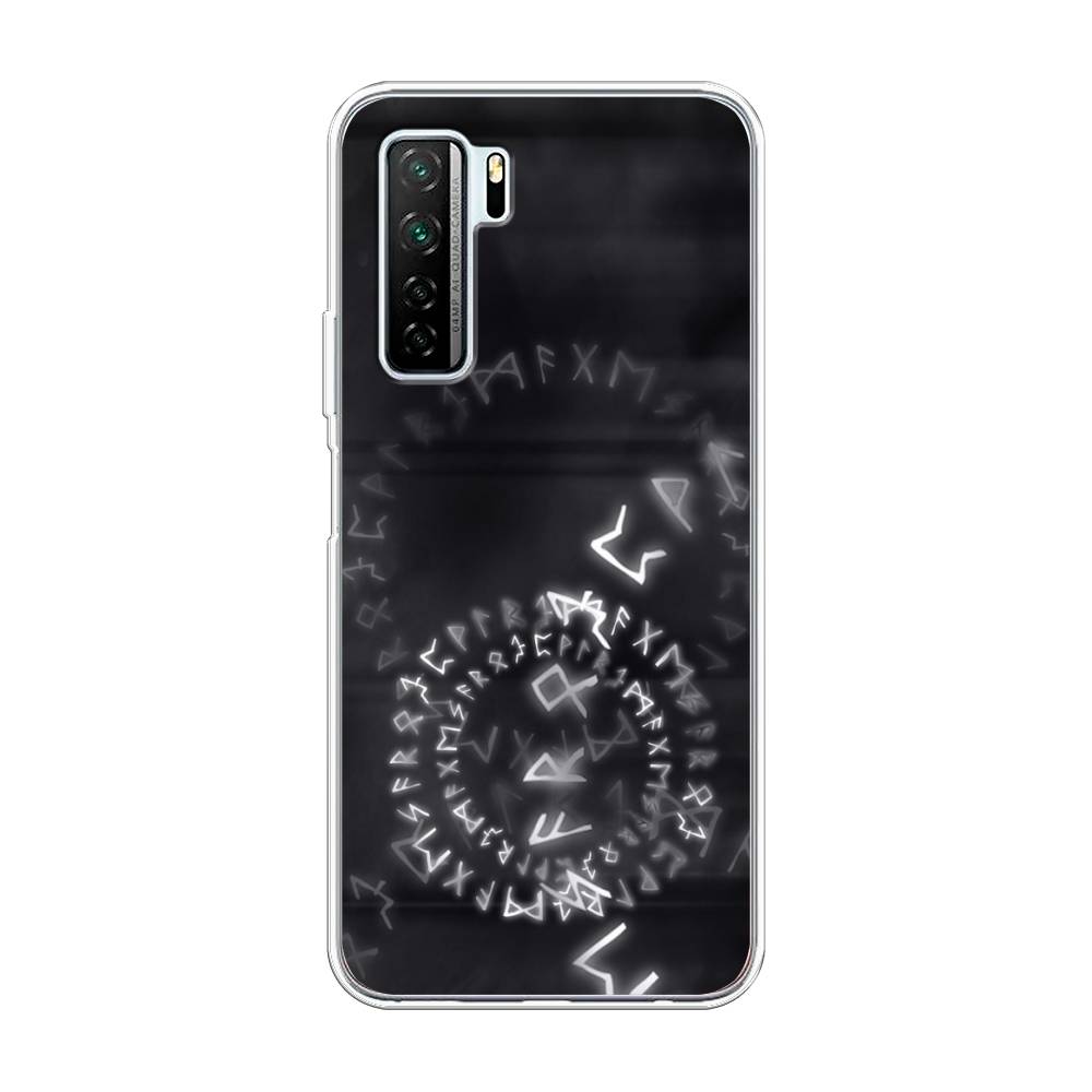 

Чехол для Huawei P40 Lite 5G/Nova 7 SE/Honor 30S Global "Руны", Серый;черный, 6103050-3