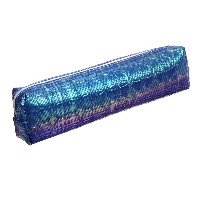 

Пенал школьный Calligrata на молнии микс Клевер, перламутр