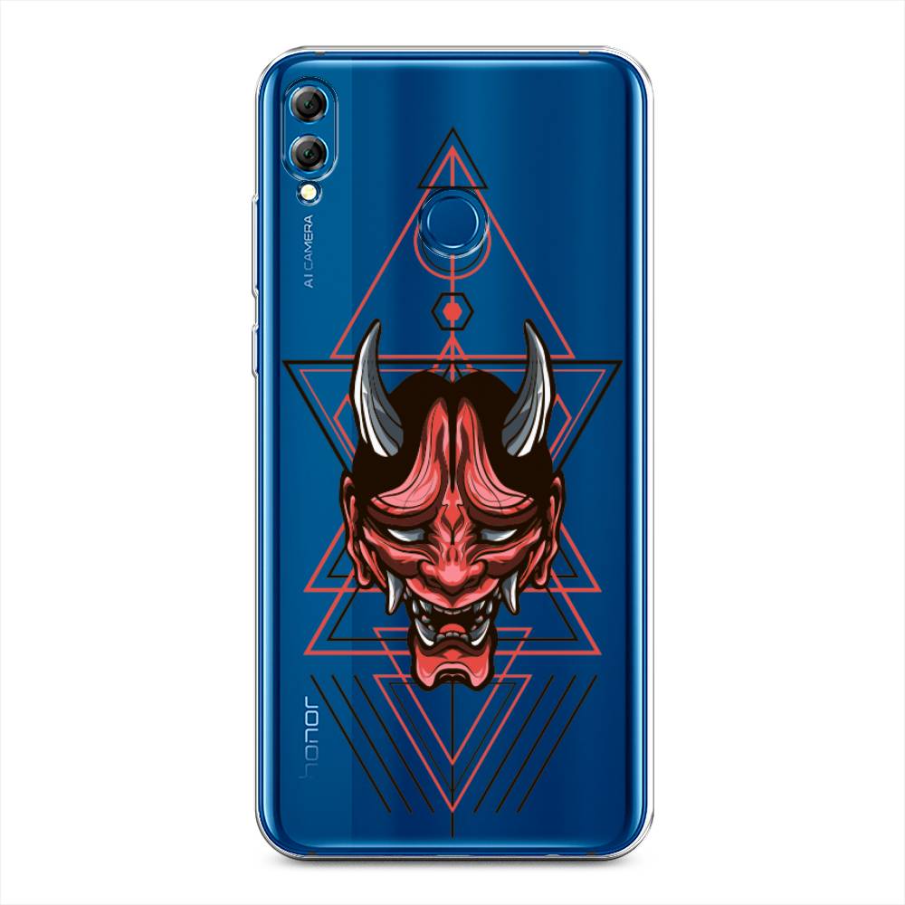 

Чехол для Honor 8X "Hanya Oni mask", Серый;красный;черный, 66750-4