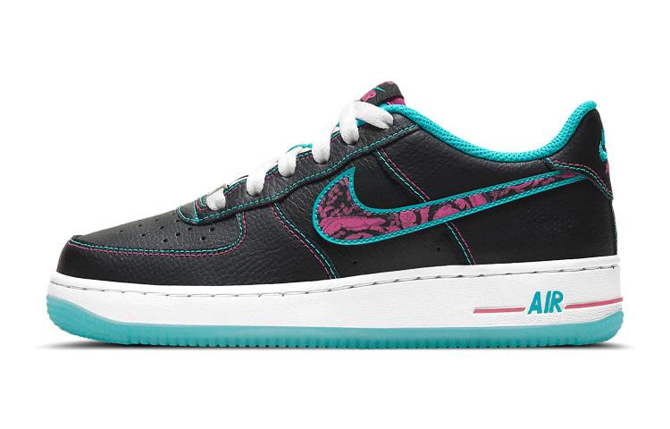 

Кеды унисекс Nike Air Force 1 Low Miami Nights GS черные 36.5 EU, Черный, Air Force 1 Low Miami Nights GS
