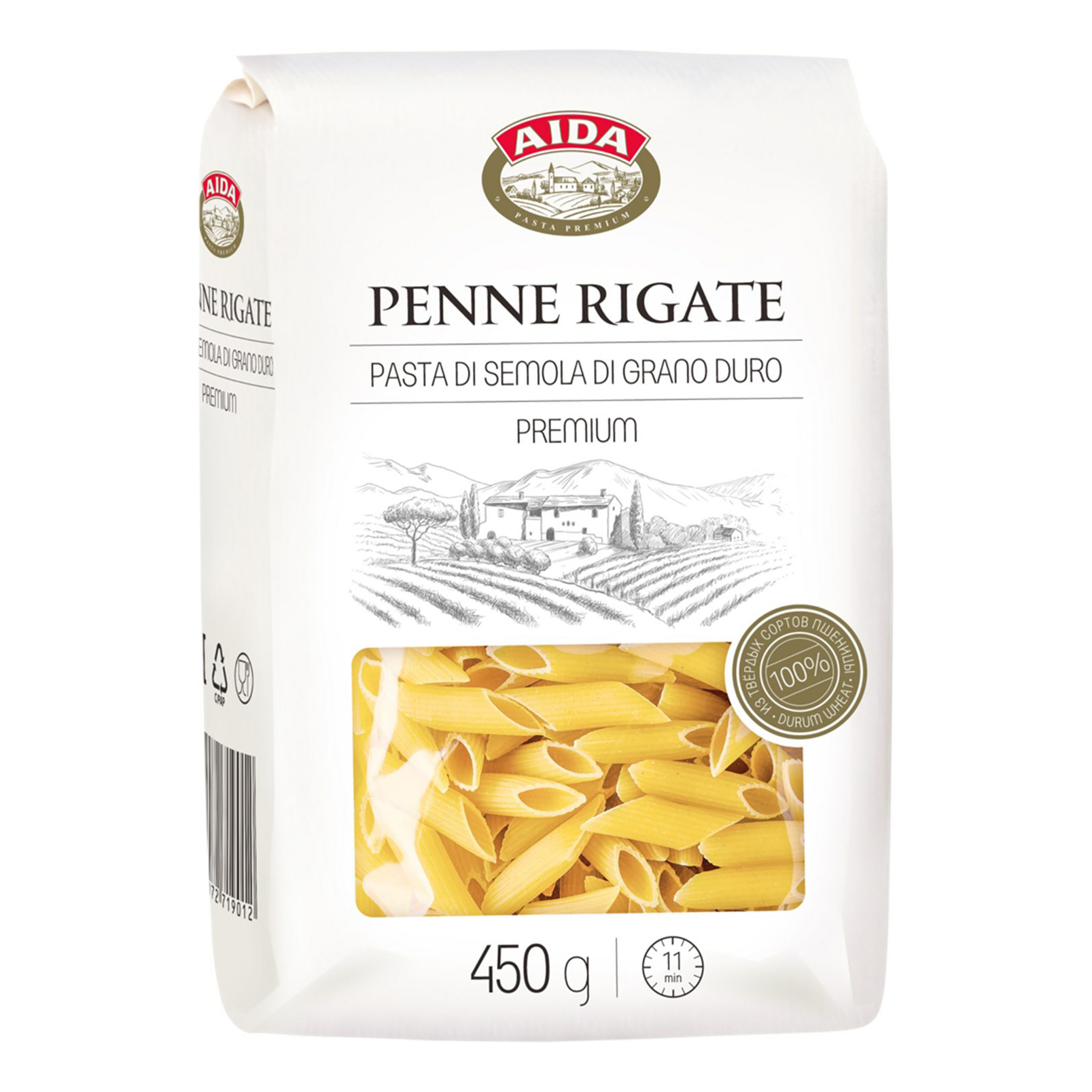 Макароны Aida Penne rigate 450г