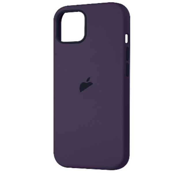 

Чехол iPhone 14 Silicon Case Elderbery (MagSafe) c LOGO, фиолетовый (IS793539)