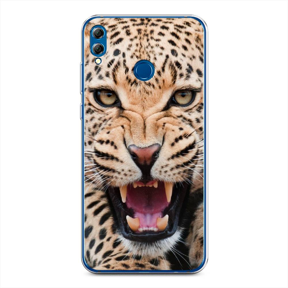 

Чехол для Honor 8X "Леопард 3d", Бежевый;черный, 66750-6