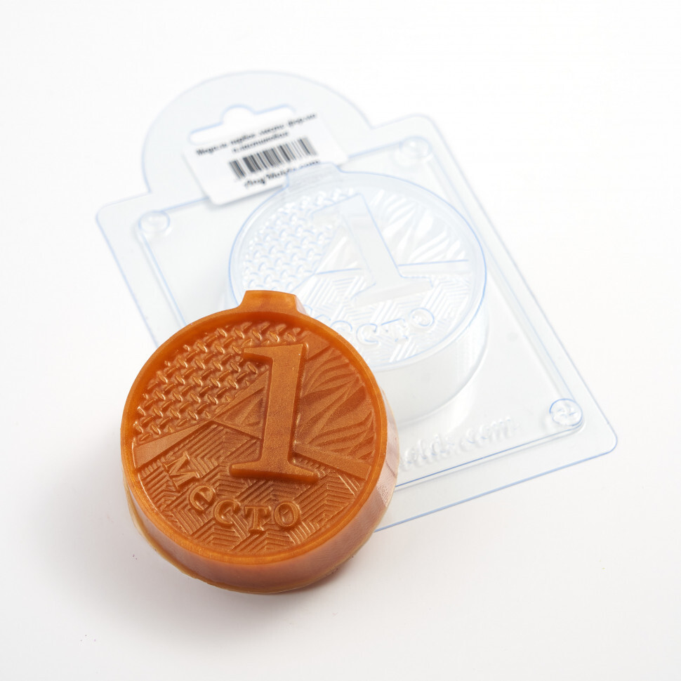 

Форма для шоколада пластиковая AnyMolds медаль первое место, Прозрачный