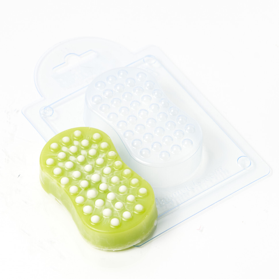 

Форма для шоколада пластиковая AnyMolds массажное мыло, Прозрачный
