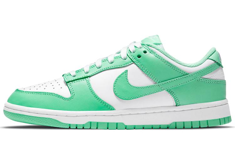 

Кеды унисекс Nike Dunk Low green glow белые 36.5 EU, Белый, Dunk Low green glow