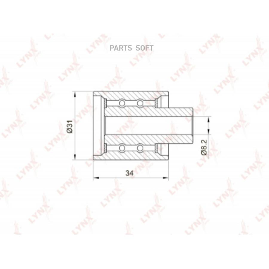 

Ролик Направляющий Ремня Грм LYNXauto арт. PB-3031