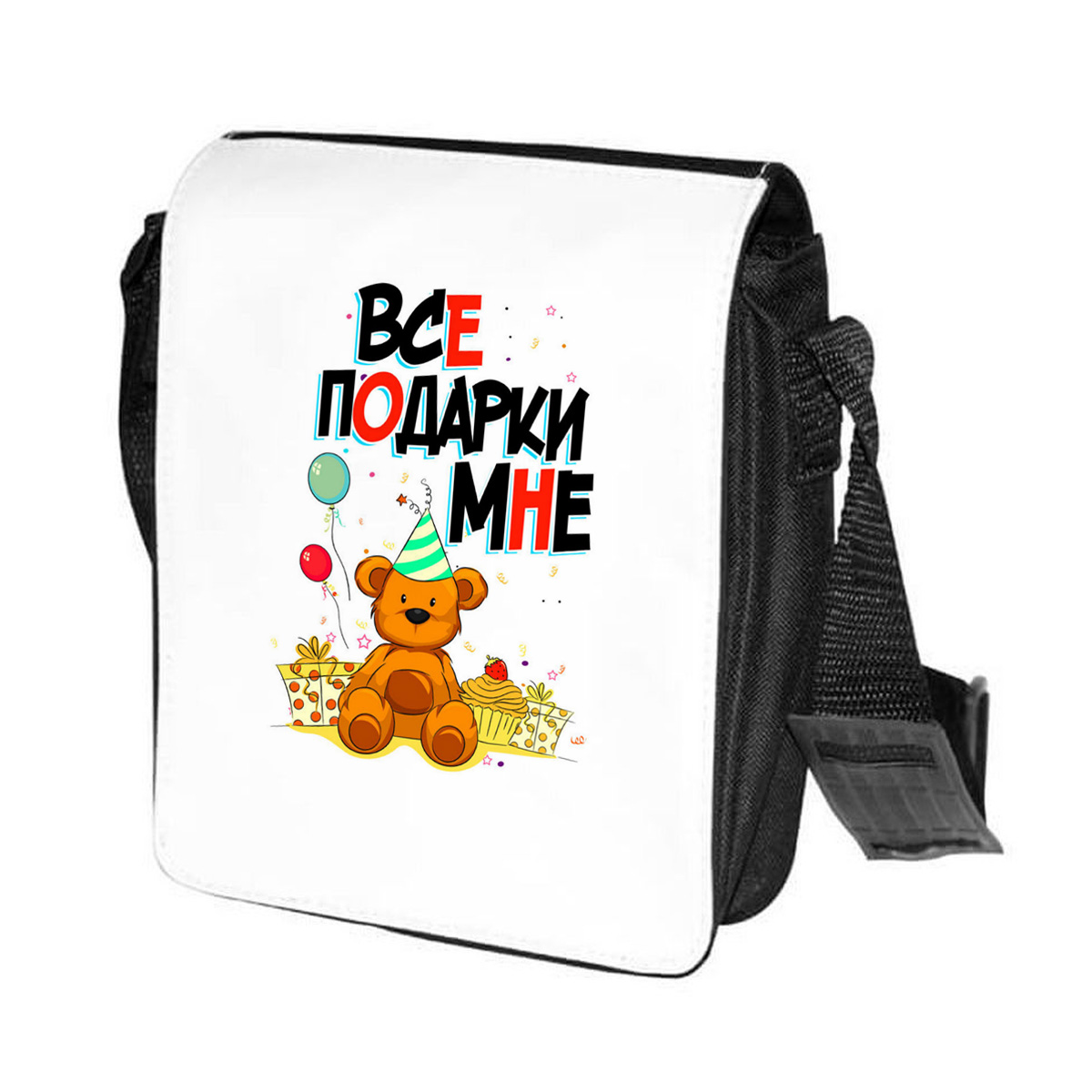 

Сумка унисекс CoolPodarok CN015549 черно-белый, Черный;белый, CN015549