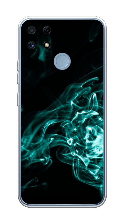 

Чехол на Realme C25/C25s "Дым", Голубой;черный, 256950-3