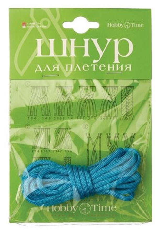 

Шнур для плетения браслета "ГОЛУБОЙ", Длина 3 метра, 2-153/09