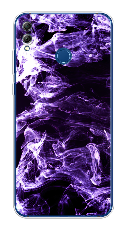

Чехол на Honor 8X / Хонор 8Х "Фиолетовый дым", Фиолетовый;белый;черный, 66750-3
