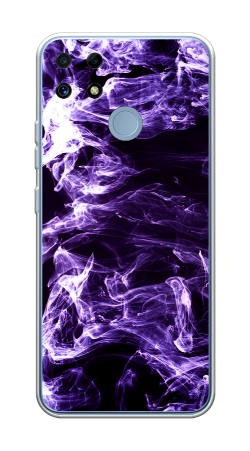 

Чехол на Oppo Realme C25 "Фиолетовый дым", Фиолетовый;белый;черный, 256950-3