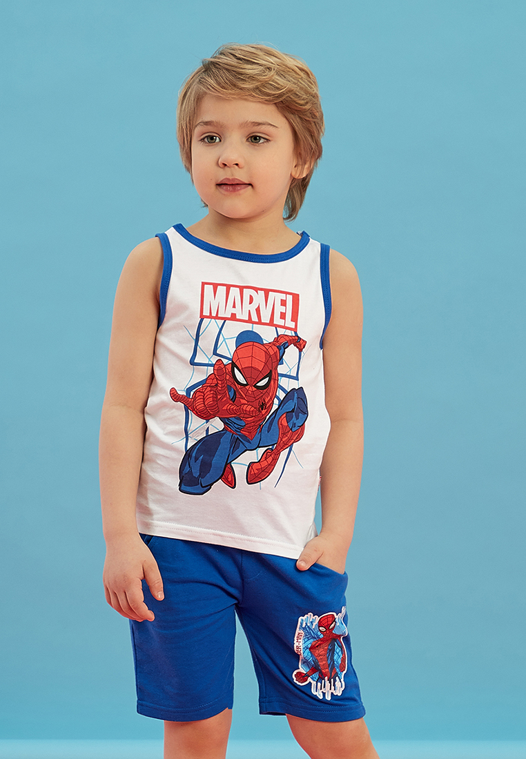 фото Майка детская spider-man ss20sp4000352 белый р.134