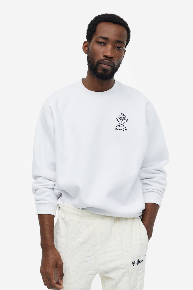 

Свитшот мужской H&M 1136268002 белый XL (доставка из-за рубежа), 1136268002