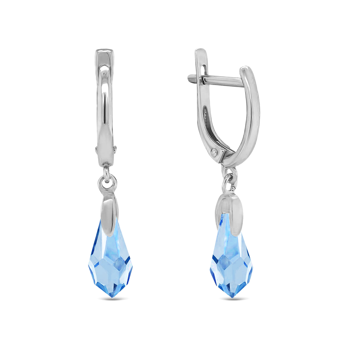 

Серьги из серебра с кристаллом ювелирным ЯХОНТ Ювелирный 2699854, 2699854