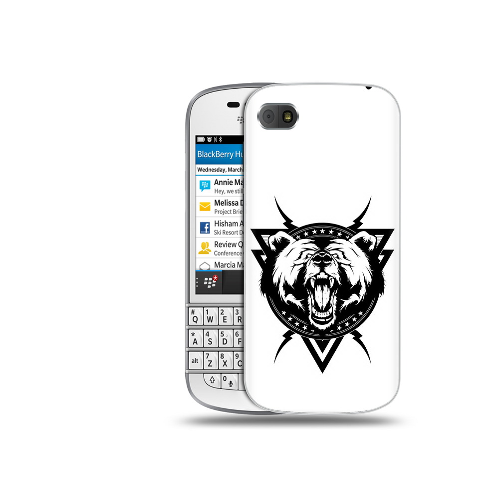 

Чехол MyPads Tocco для BlackBerry Q10 медведь в треугольнике, Прозрачный, Tocco