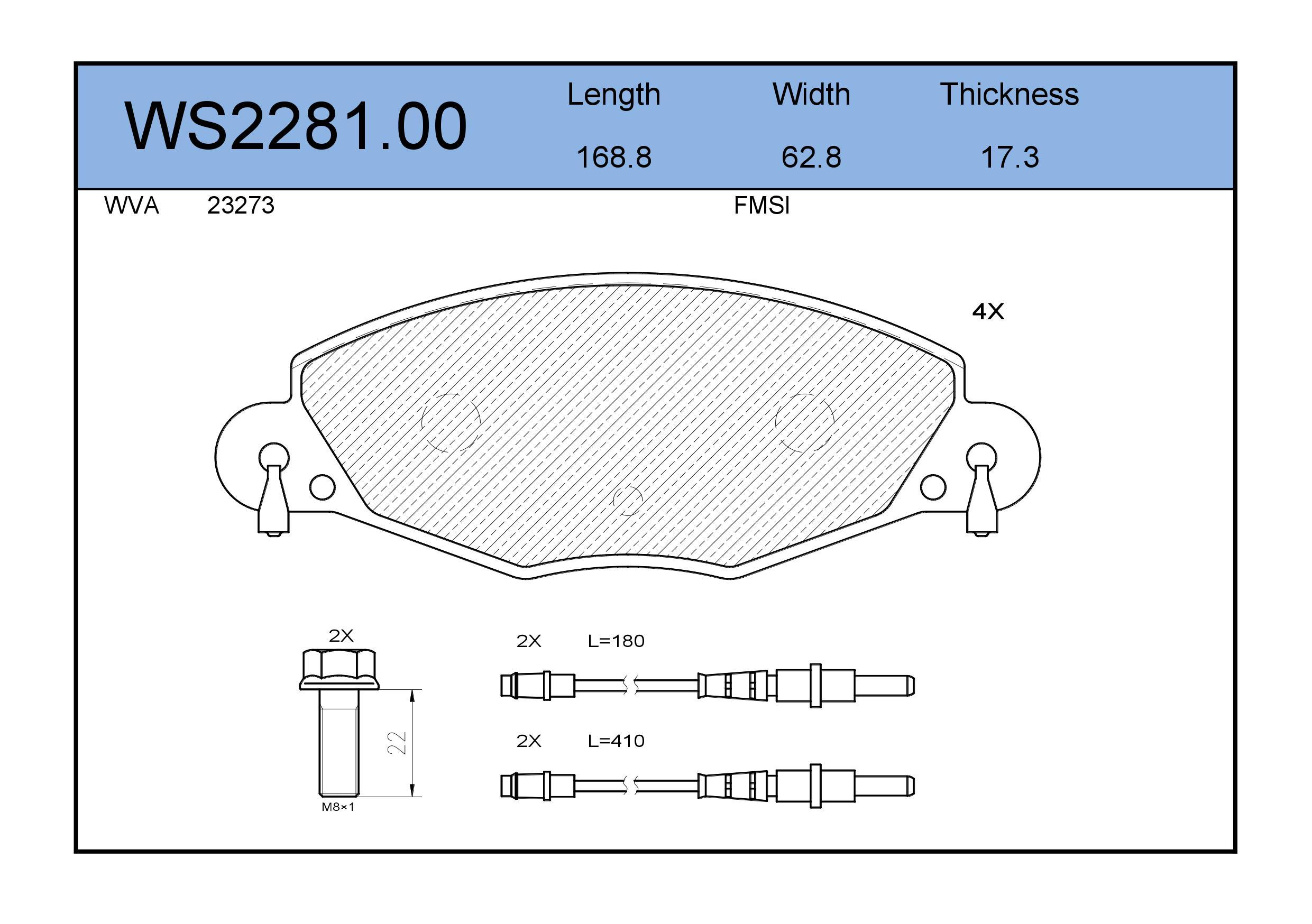 

Тормозные Колодки Jeenice Передние Дисковые Ws228100