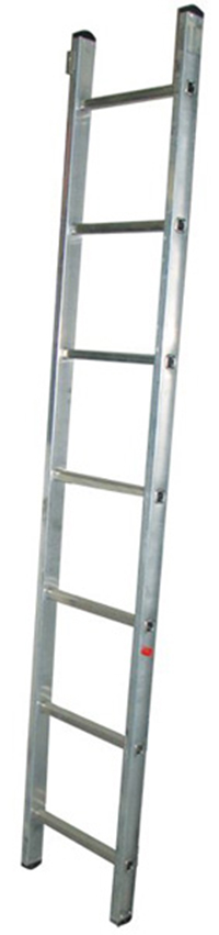 BIBER 98407 лестница приставная односекционная алюминиевая 7 ступеней