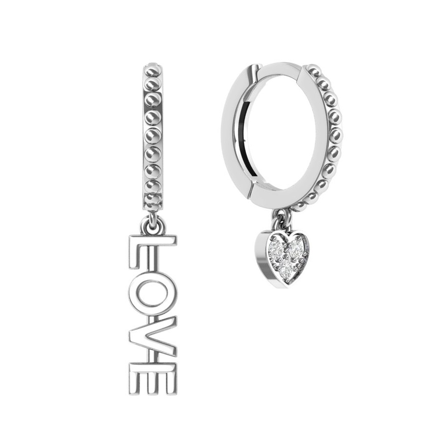 

Серьги из серебра с фианитом ЯХОНТ Ювелирный 2702806, 2702806