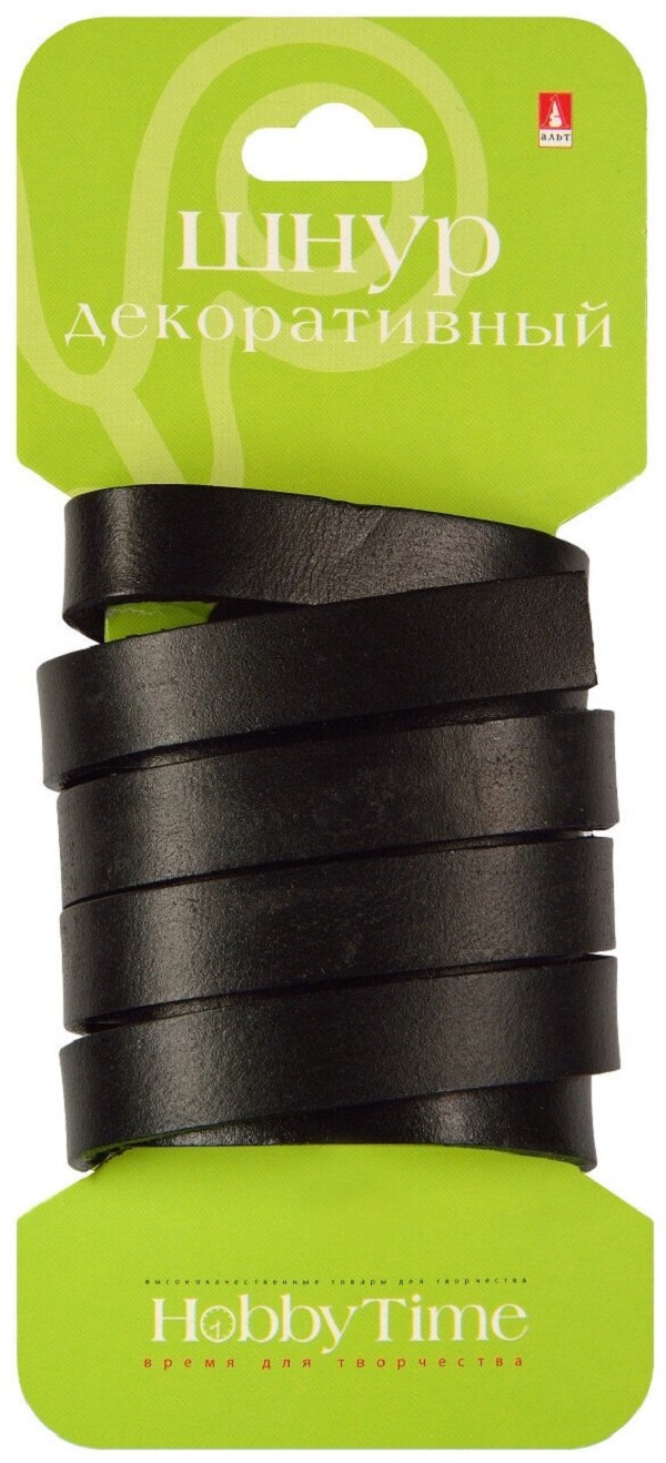 

ШНУР ДЕКОРАТИВНЫЙ КОЖАНЫЙ ПЛОСКИЙ, 10Х2 ММ, 1 М, ЧЕРНЫЙ, Арт. 2-154/33, 2-154/33
