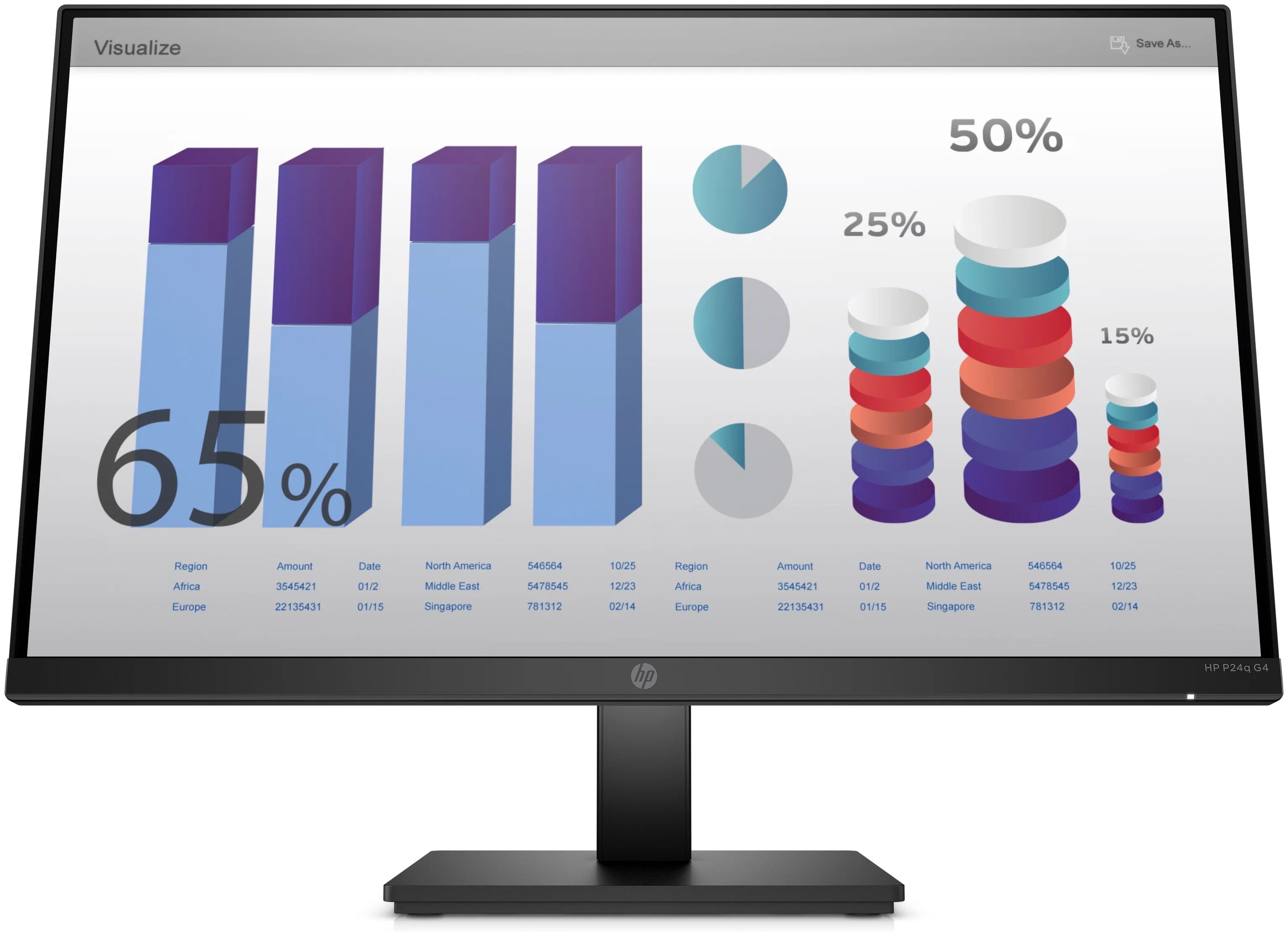 

23.8" Монитор HP P24q G4 черный 60Hz 2560x1440 IPS, P24q G4
