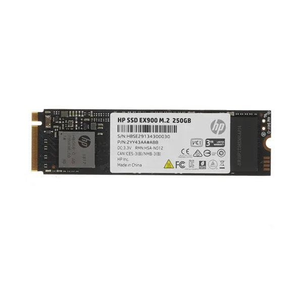 

SSD накопитель HP EX900 M.2 2280 250 ГБ (2YY43AA#ABB), EX900