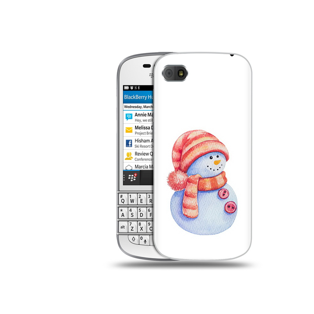 

Чехол MyPads Tocco для BlackBerry Q10 Веселый снеговик, Прозрачный, Tocco