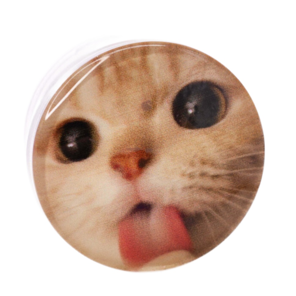 

Попсокет Cat grimacing белый, Cat grimacing