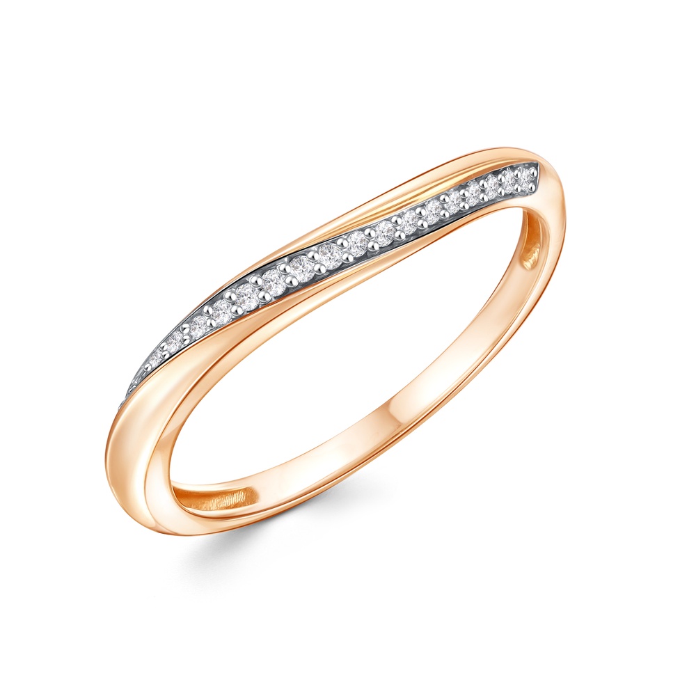 

Кольцо из золота р.  585Gold 301012348, фианит, 301012348