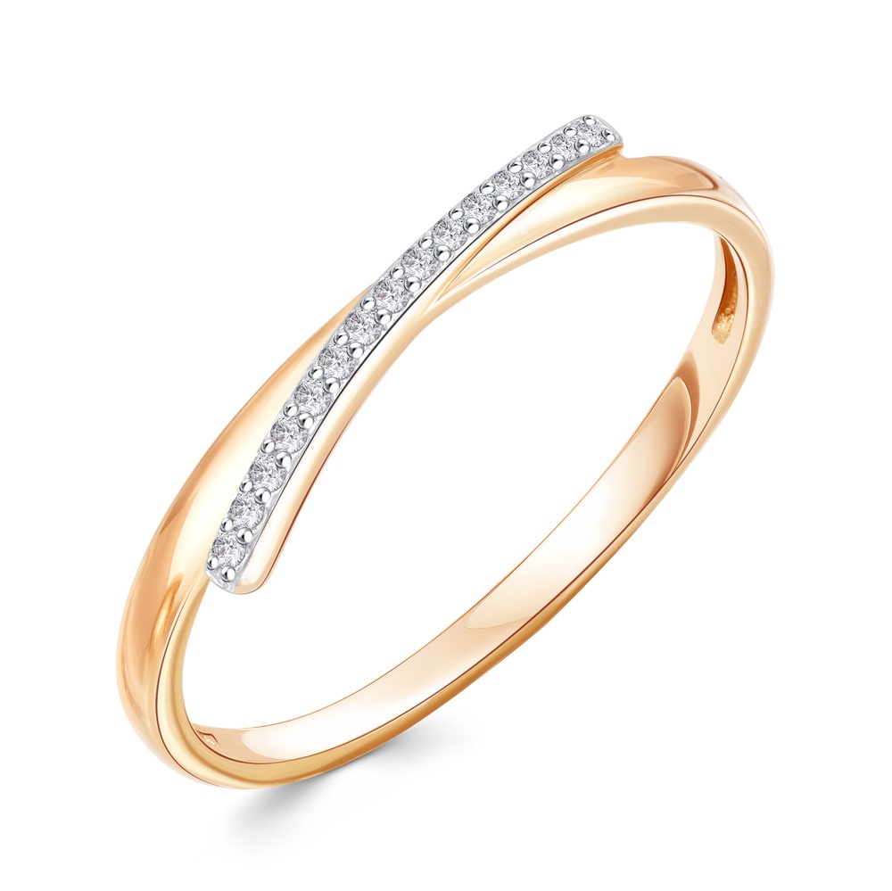 

Кольцо из золота р.  585Gold 301012359, фианит, 301012359