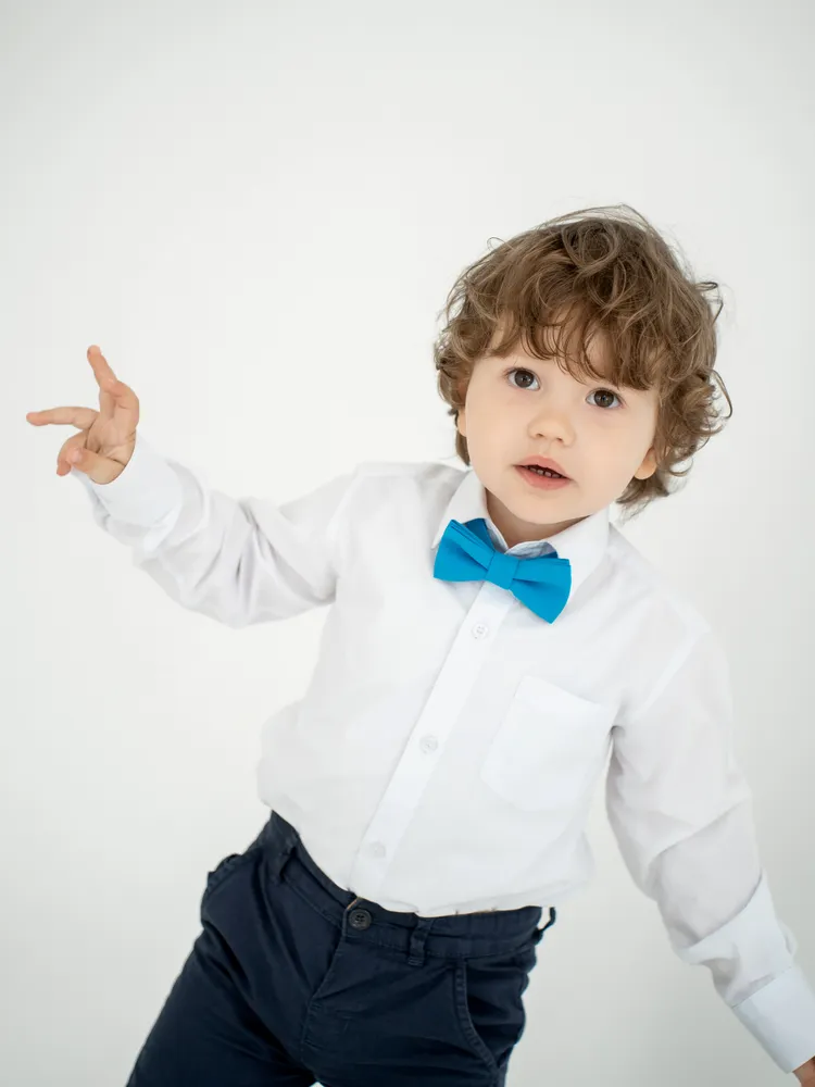 Галстук-бабочка детский Особенный День Классическая, голубой