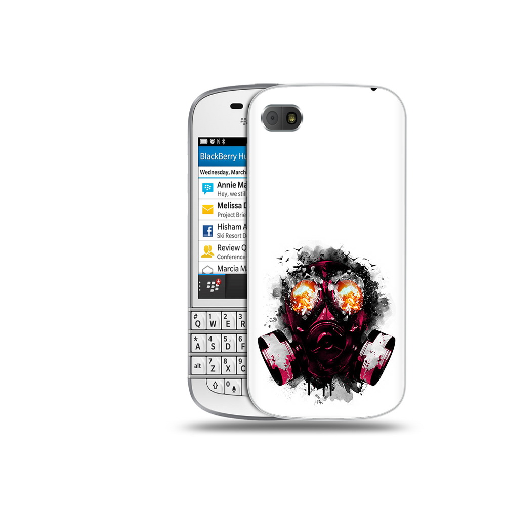 

Чехол MyPads Tocco для BlackBerry Q10 красный противогаз, Прозрачный, Tocco