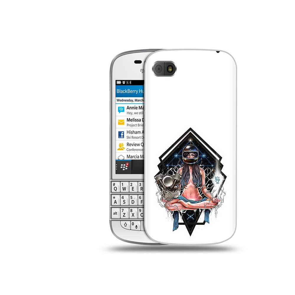 

Чехол MyPads Tocco для BlackBerry Q10 красивая девушка в шлеме, Прозрачный, Tocco