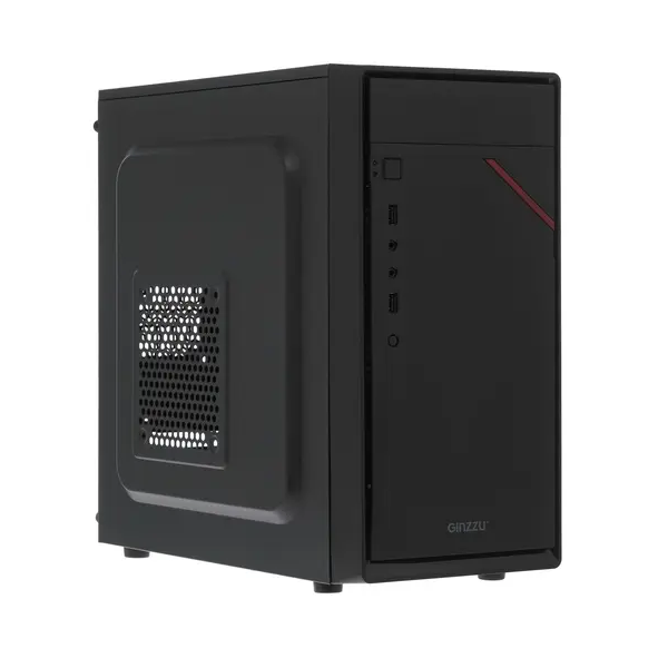 

Корпус компьютерный Ginzzu D180 (17223) черный, D180
